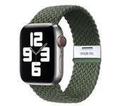 Bracelete Pulsera Entrançada Flexible Para Apple Watch Se 2022 44mm Verde