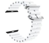 Bracelete Pulsera Round Branco Para Apple Watch Series Se 44mm