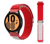 Bracelete Alpine G-hook Ajustável Amazfit Gtr 2 Lte Vermelho E Branco