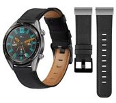 Bracelete Classic Vintage Em Pele Ecológico Garmin Tactix 7 Pro Ballistics Edition Negro