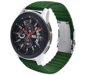 Bracelete Silicone Stripe Adaptable Amazfit Gtr 42mm Verde