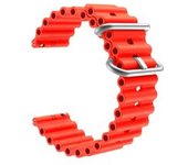 Bracelete Pulsera Round Vermelho Para Samsung Galaxy Watch 3 Lte 45mm