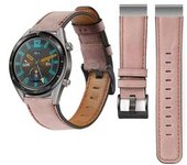 Bracelete Classic Vintage Em Pele Ecológico Garmin Quatix 7 Sapphire Edition Rosa