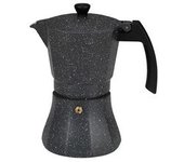 Cafetera Italiana Edm Negro Aluminio 9 Tazas Inducción