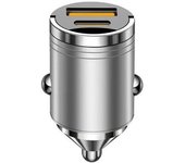 Suitable For 30w/100w Mini Charger Super Fast Charging Pd Qc3.0 Usb Car Chargers Type C Adapter For Iphone 13 12 X2o4-- -- 30w Silver-china