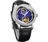 Reloj Para Hombre Fase Lunar Relojes Mecánicos Esqueleto De Cuerda Automática Bisel De Diamantes De Imitación Relojes Para Veanxin Pulsera Con Esfera