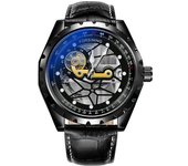 Reloj Mecánico De Cara Grande Para Hombres Reloj De Veanxin Pulsera Analógico Automático Resistente Al Agua Esqueleto Transparente De 48 Mm