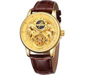 Reloj De Veanxin Pulsera Analógico Resistente Al Agua Con Fase Lunar Automática Para Hombre