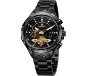 Reloj De Veanxin Pulsera Para Hombre De Cuerda Automática, Mecánico, Con Segundos Independientes, Esfera Automática Y Esfera Grande
