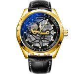 Reloj Mecánico De Cara Grande Para Hombres Reloj De Veanxin Pulsera Analógico Automático Resistente Al Agua Esqueleto Transparente De 48 Mm