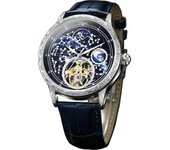 Reloj Veanxin Para Hombre Luminoso Cielo Estrellado Automático Fase Lunar Reloj Veanxin Mecánico Hueco