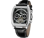 Reloj De Veanxin Pulsera Analógico Automático Con Forma De Tonneau De Diseño Exclusivo Con Correa De Cuero