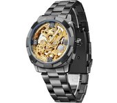 Reloj Veanxin Mecánico De Cuerda Automática Hueco Tallado Vintage