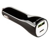 Dynabook Px2000e-1chg Cargador De Dispositivo Móvil Portátil, Smartphone Negro Encendedor De Cigarrillos Carga Rápida Auto