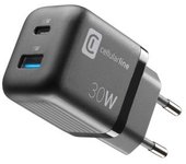 Cellularline Multipower Micro Teléfono Móvil, Portátil, Smartphone, Tableta Negro Corriente Alterna Carga Rápida Interior
