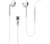 Cellularline Usb Tipo C Auriculares Estéreo Con Cable Y Micrófono Blanco