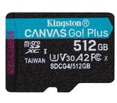 Kingston Technology 512 Gb Microsdxc Canvas Go Plus Gen4 200r A2 U3 Paquete Individual Sin Adp