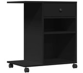 Soporte Para Impresora Con Ruedas Negro 60x40x68,5 Cm Vidaxl