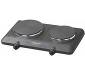 Taurus Volcano Duo Negro, Acero Inoxidable Encimera 120 Cm Hornillo Eléctrico / Placa Eléctrica 2 Zona(s)