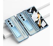 Funda De Chapado Compatible Con Samsung Galaxy Z Fold 5, Cubierta Delgada Para Pc Todo Incluido Con Soporte Para Lápiz Kickstand & S-azul
