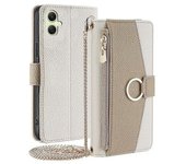 Funda Tipo Cartera Cruzada De Piel Sintética Para Samsung Galaxy A05 4g Con Espejo De Maquillaje