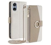 Funda Tipo Cartera De Piel Sintética Con Espejo De Maquillaje Para Sony Xperia 5 V