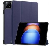 Funda De Cuero Con Tres Pliegues Y Función De Encendido Y Apagado Automático Para Xiaomi Pad 6s Pro 12.4
