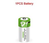 (1 Unidad D1) Batería De Litio Recargable De Tamaño D De 12000 Mwh Baterías De Iones De Litio Con Carga Usb Calentador De Agua Doméstico Compatible