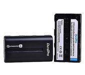 (2 Baterías) Batería De Cámara Durapro De 2600 Mah Np-f550 Np-f570 + Cargador Usb Doble Led Para Sony Np-f570 Np-f750 Ccd-rv100 Para Luz De Video Led