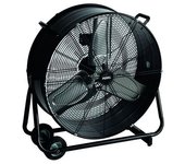 Ventilador De Suelo Tambor De Metal Negro 60 Cm 330 W Perel