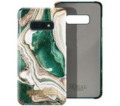 Carcasa Para Samsung Galaxy S10e Or Y Émeraude - Mármol Jade Dorado