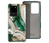 Carcasa Para Samsung S20 Ultra Mármol Jade Dorado