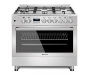 Ravanson Kwge-k90-6 Top Chef Cocina Cocina Independiente Encimera De Gas Acero Inoxidable B