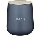 Kitchencraft Serenity – Panera Con Tapa Hermética, Metal/madera De Mango, Color Gris/madera, 21,5 X 24,5 Cm