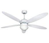 Ventilador Techo Ø 124 Cm. 70 Watt. Con Luz Y Mando A Distancia 5 Aspas Y 3 Velocidades. Con Temporizador