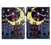 Funda De Cuero Con Estampado De Patrón Para Ipad Pro 11 (2024) Con Ranuras Para Tarjetas - Chica