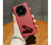 Funda Para Huawei Mate Xt Ultimate Con Soporte, Galvanoplastia, De Cuero Sintético Y Pc, Color Rojo