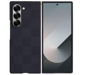 Funda Para Samsung Galaxy Z Fold6 5g Con Patrón De Cuadrícula Cuadrada De Fibra De Aramida, Compatible Con Magsafe