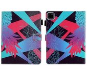 Funda De Cuero Con Estampado De Piña Brillante Para Ipad Pro 11 (2024) Con Ranuras Para Tarjetas
