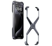Funda Minimalista Sin Marco Para Iphone 14 Pro, De Aleación De Aluminio, Con Forma De X, Color Gris Oscuro