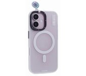Funda Para Iphone 16 Compatible Con Magsafe, Antihuellas, De Pet+tpu, Color Blanco