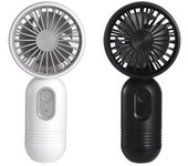 Paquete De 2 Miniventiladores Portátiles De Mano, Ventilador Personal Recargable Por Usb, Pequeño Ventilador De Mano Alimentado Por Batería Con 3