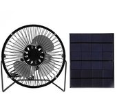 Mini Ventilador 6v 3,5w Usb Con Energía Solar, Material De Polisilicio Negro, Ventilador De Panel Solar Portátil Para Pesca De Picnic