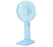 Ventilador De Mano Ligero, Ventilador De Mesa Portátil Usb Para Oficina, Hogar, Viajes, Azul Y Rosa