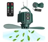 Ventilador De Camping Con Carga Usb, Ventilador De Camping Portátil Recargable (con Control Remoto), Ventilador De Tienda (con Aspas Extraíbles),