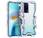 Funda Tipo Billetera Con Diseño Geométrico Y Soporte Ajustable Para Xiaomi Civi 4 Pro 5g, Color Rojo