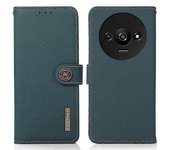 Rfid Blocking Anti-drop Genuine Cow Leather Phone Case For Xiaomi Redmi A3/ Poco C61 4g
