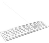 Teclado Ml304304 Táctil Con 2 Usb Mac - Blanco Y Plateado Mobility Lab