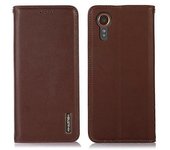 Funda Khazneh Para Samsung Galaxy Xcover 7 Funda De Piel De Vaca Auténtica Con Soporte Para Billetera Para Teléfono-brown