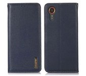 Funda Khazneh Para Samsung Galaxy Xcover 7 Funda De Piel De Vaca Auténtica Con Soporte Para Billetera Para Teléfono-blue